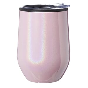12 oz. Iridescent Stemless Wine Glasses with Lid