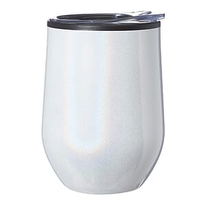 12 oz. Iridescent Stemless Wine Glasses with Lid
