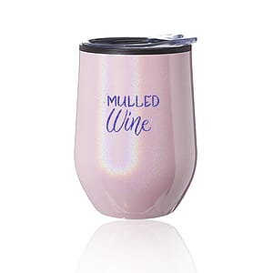 12 oz. Iridescent Stemless Wine Glasses with Lid