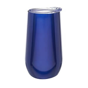9 oz. Stemless Flute Wine Glasses with Lids