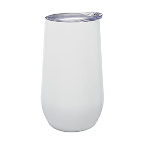 9 oz. Stemless Flute Wine Glasses with Lids