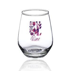 12 oz. Silicia Stemless Wine Glasses
