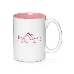 15 oz. Glossy Two-Tone  Ceramic Mugs