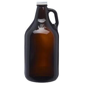 64 oz. Amber Glass Beer Growlers