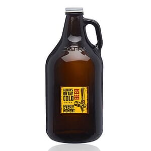 64 oz. Amber Glass Beer Growlers