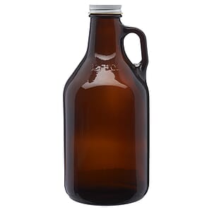 32 oz. Amber Glass Beer Growlers