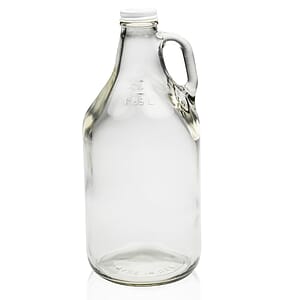 64 oz. Clear Glass Beer Growlers