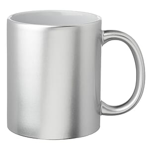 11 oz. Metallic Ceramic Custom Mugs 