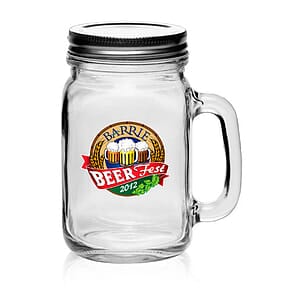 16 oz. Libbey Handle Mason Jars with Lids