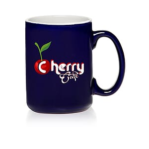 15 oz. El Grande Two Tone Glossy Coffee Mugs