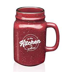 16 oz. Savannah Speckle Ceramic Mason Jars