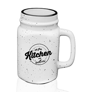 16 oz. Savannah Speckle Ceramic Mason Jars