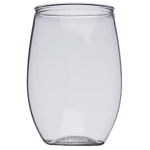16 oz. Plastic Stemless Wine Glasses 