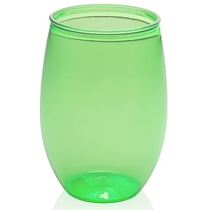 16 oz. Plastic Stemless Wine Glasses 