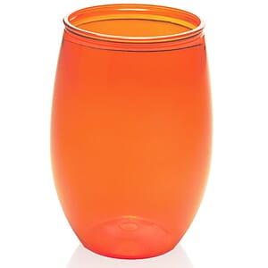 16 oz. Plastic Stemless Wine Glasses 