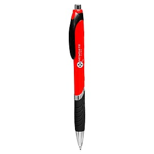 Bright Colors Rubber Grip Ballpoint Pens