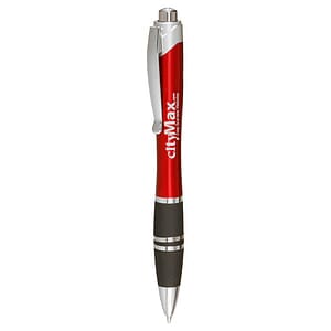 Silver Accent Grip Plastic Pens 