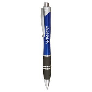 Silver Accent Grip Plastic Pens 