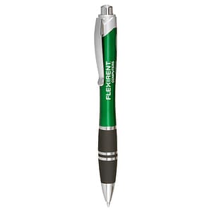 Silver Accent Grip Plastic Pens 