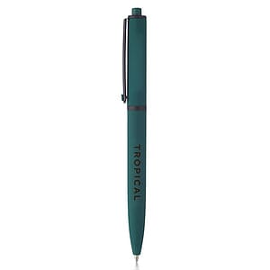 Solid Rubber Coated Plastic Ballpoint Pens
