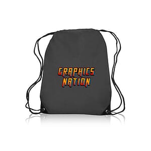 Black Trim Drawstring Bags