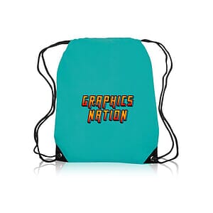 Black Trim Drawstring Bags