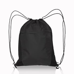 Mesh Accent Drawstring Backpacks