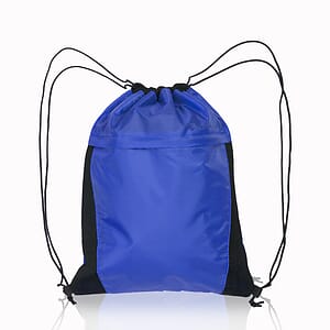 Mesh Accent Drawstring Backpacks