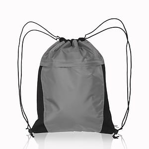 Mesh Accent Drawstring Backpacks