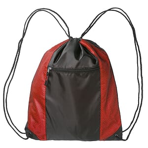 Zipper Pocket Drawstring Bags