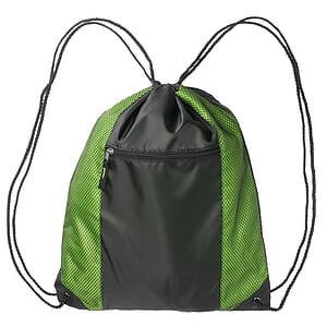 Zipper Pocket Drawstring Bags