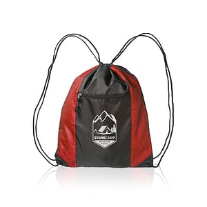 Zipper Pocket Drawstring Bags