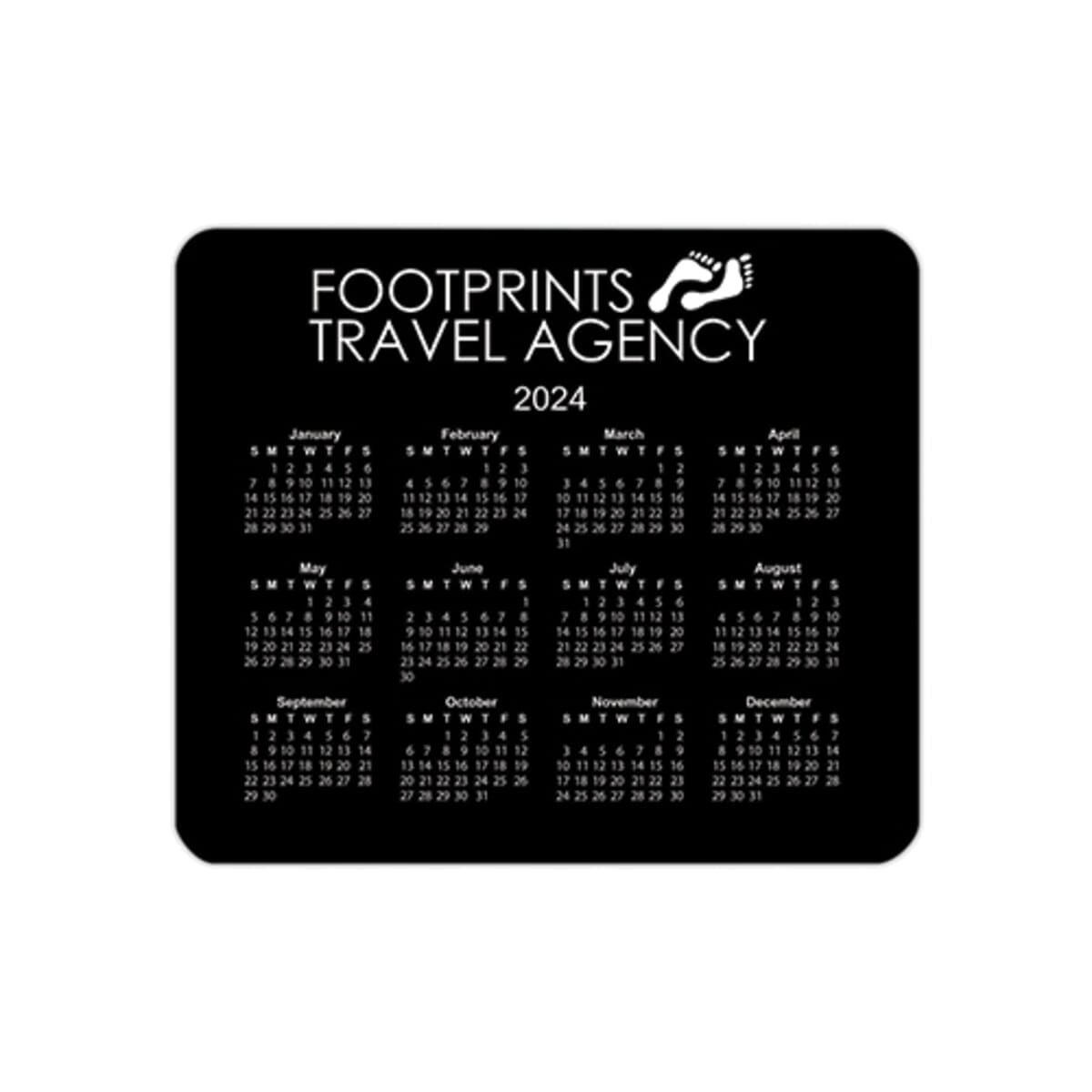 Horizontal Calendar Mouse Pads