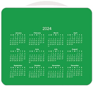 Horizontal Calendar Mouse Pads