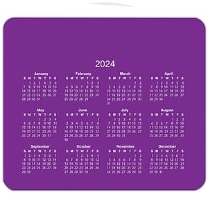 Horizontal Calendar Mouse Pads