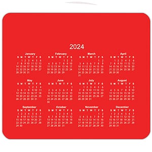 Horizontal Calendar Mouse Pads
