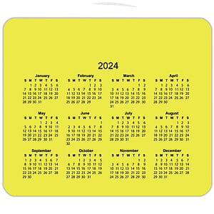 Horizontal Calendar Mouse Pads