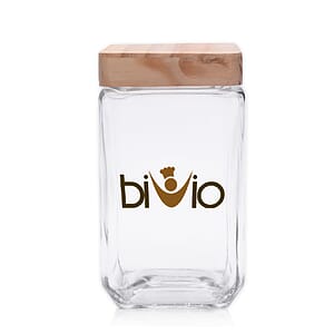 54 oz. Glass Candy Jars with Wooden Lid