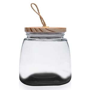 64 oz. Glass Candy Jars with Suction Wooden Lid