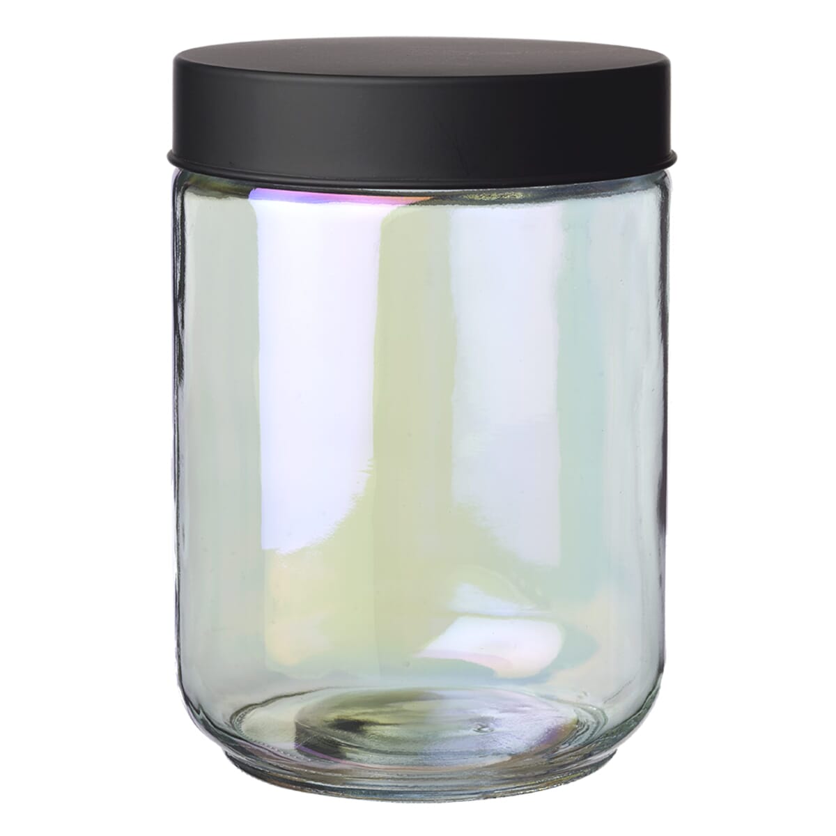 Luminous 33 oz. Iridescent Glass Storage Jars 