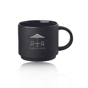 14 oz. Stackable Ceramic Mugs 