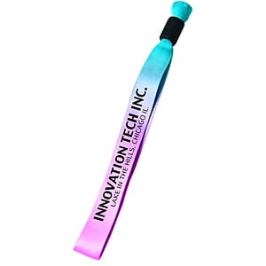 0.50" Sublimated Event Wristband with Locking Bead