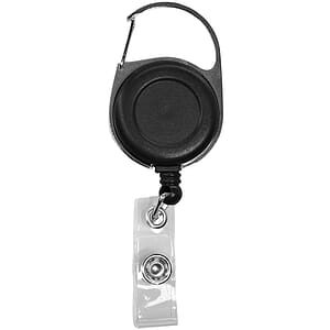 Retractable Carabiner Badge Reel with Belt Clip