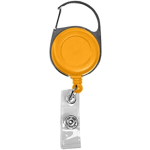 Retractable Carabiner Badge Reel with Belt Clip