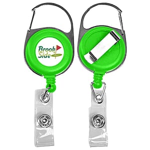 Retractable Carabiner Badge Reel with Belt Clip