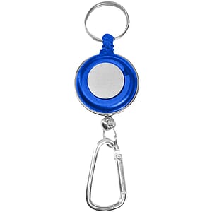 Transparent Badge Reel with Carabiner and Keyring