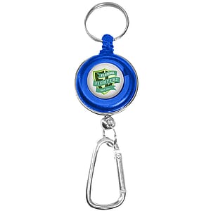 Transparent Badge Reel with Carabiner and Keyring