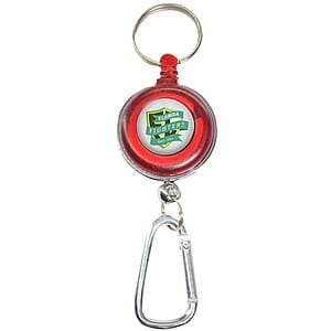 Transparent Badge Reel with Carabiner and Keyring