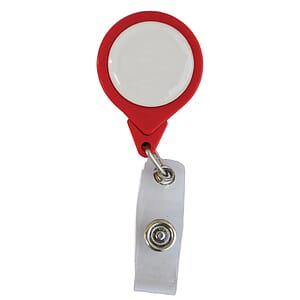 No-Twist Round Retractable Badge with Bulldog Clip
