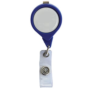 No-Twist Round Retractable Badge with Bulldog Clip
